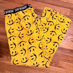 NWOT- 2X Joe Boxer 100% cotton comfy smiley face lounge wear. Side pockets. New.